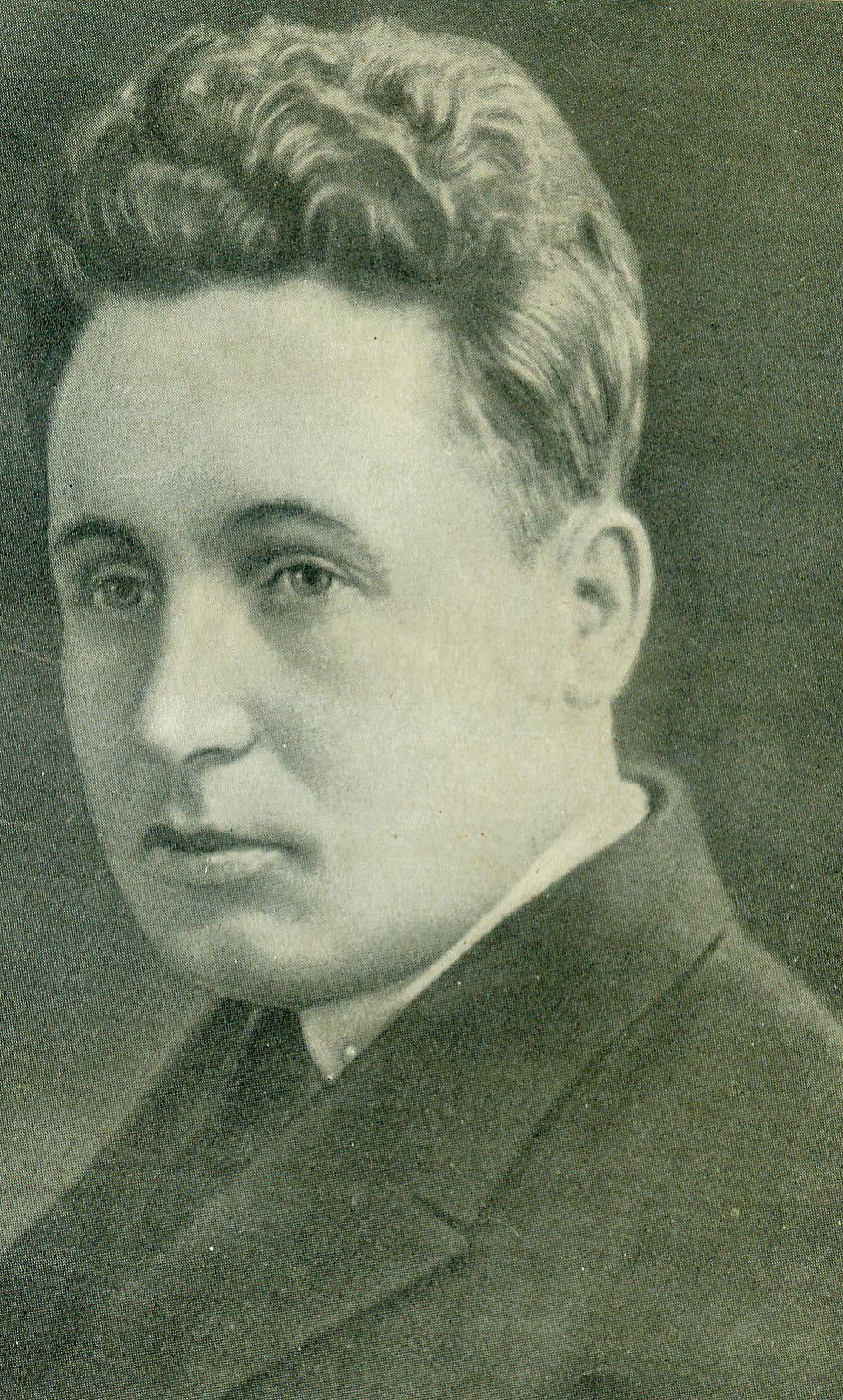 Кузьма Чорный. Источник иллюстрации: Третье поколение : роман / Кузьма Чорный ; перевод с белорусского М. Шамбадала ; [послесловие Н. Луферова]. – Москва ; Ленинград, 1963. – Фронтиспис.