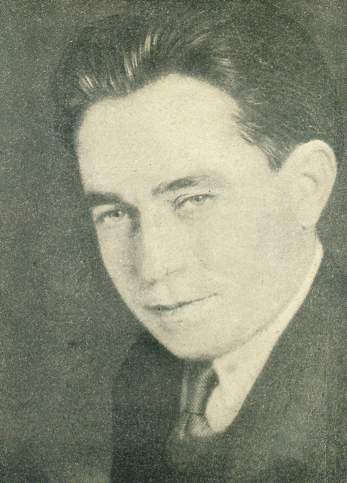 Мікола  Хведаровіч. Крыніца ілюстрацыі: Тэмпы – кантрасты [вершы] / Мікола Хведаровіч. – Мінск, 1931. – Франтыспіс.