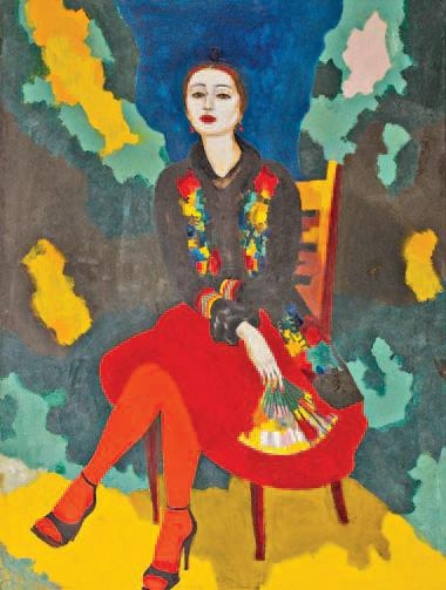 З.В. Литвинова "Портрет Ирины Кадюкоцкой". Источник иллюстрации: Советская Белоруссия. – 2010. – 21 октября (№ 201). – С. 10.