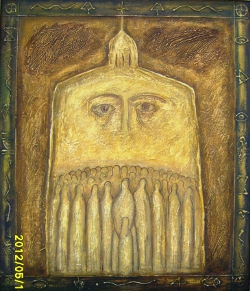 В.Н. Вольнов "Беларусь Святоязыческая" (2000). Источник иллюстрации: http://bel-art.by/pic4018.php