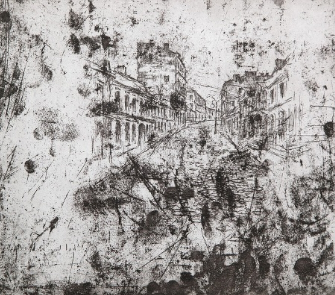 С.В. Баленок "Старое стекло". Источник иллюстрации: http://bel-art.by/pic4236.php