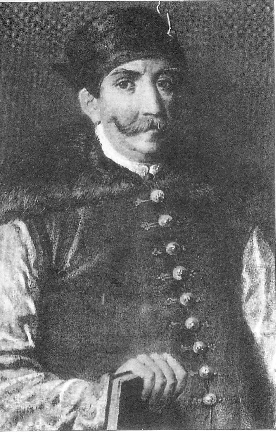 Крыштоф (Крыштап) Радзівіл, ваявода віленскі, вялікі гетман ВКЛ (каля 1652 г.). Крыніца ілюстрацыі: Аўтабіяграфія : [пераклад з польскай мовы] / Багуслаў Радзівіл ; [ідэя, канцэпцыя, укладанне і пасляслоўе Ул. Сіўчыкава ; навуковы рэдактар А. М. Янушкевіч ; пераклад з польскай мовы: А. Бутэвіч, Ул. Сіўчыкаў ; прадмова Г. Літвіна, с. 7–12]. – Мінск, 2009. – С. 17.