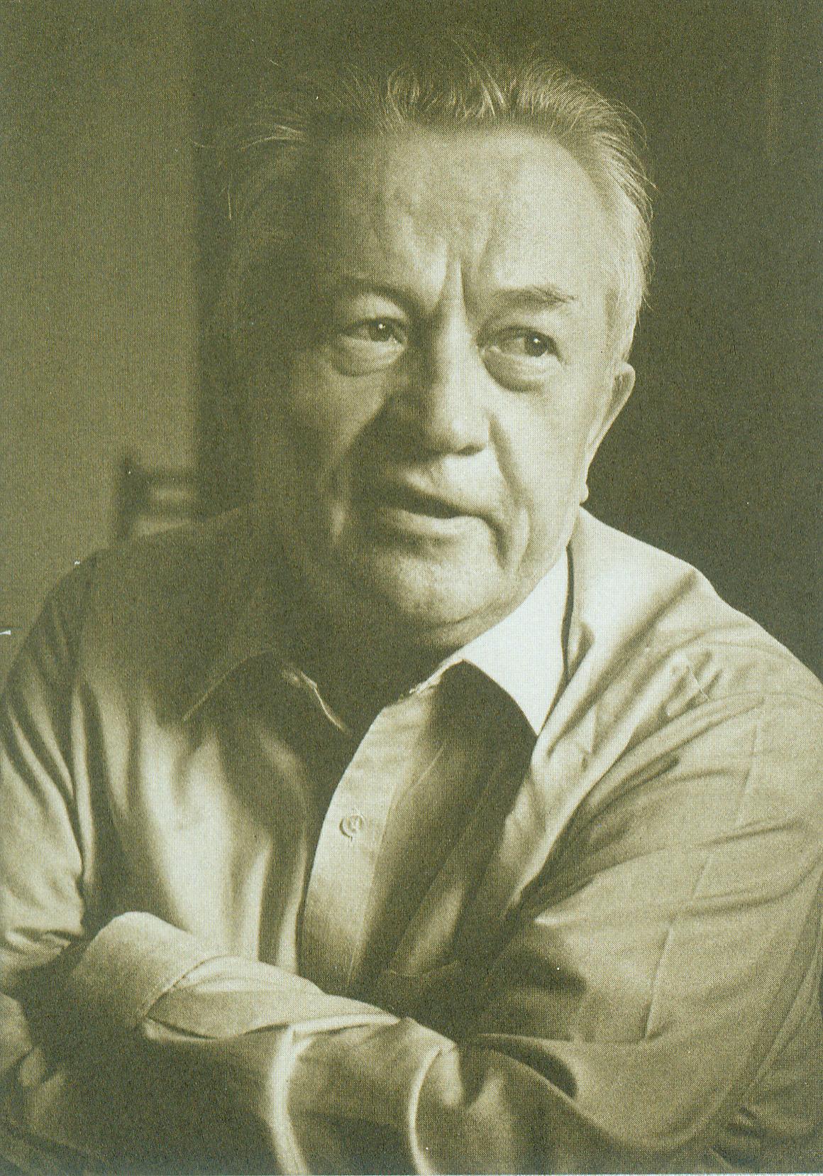 Іван Шамякін (1970-я гг.). Крыніца ілюстрацыі: Збор твораў : у 23 т. / Іван Шамякін ; рэдкалегія: У. В. Гніламёдаў [і інш. ; прадмова У. В. Гніламёдава]. – Мінск, 2010. – Т. 1 : Апавяданні, 1944–1951. – С. 1 уклейкі.