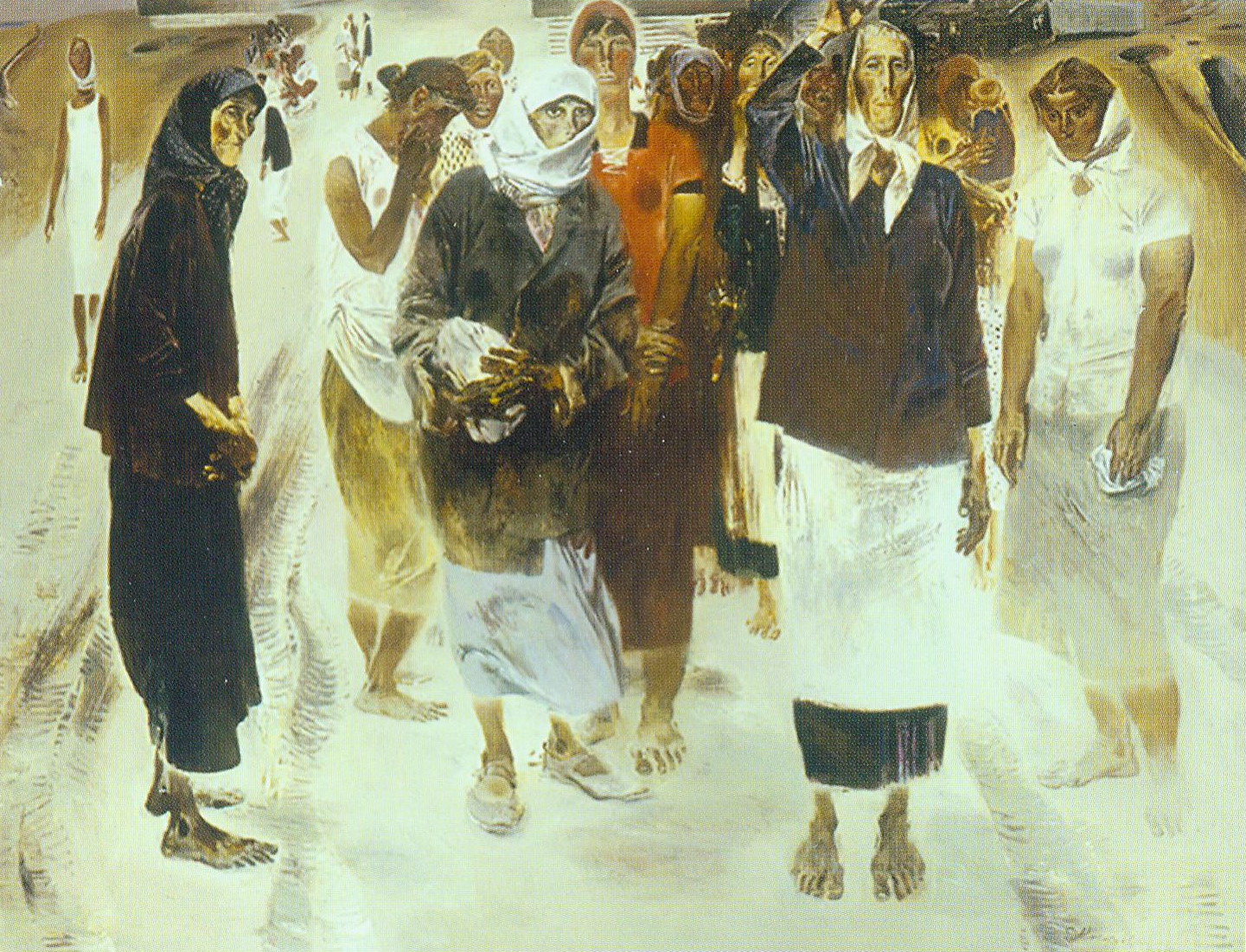 Маці-сёстры (1967). Крыніца ілюстрацыі: Яўсей Майсеенка = Евсей Моисеенко = Yausei Mayseenka : [альбом / аўтар тэксту і складальнік Н. М. Усава]. – Мінск, 2016. – С. 50. 