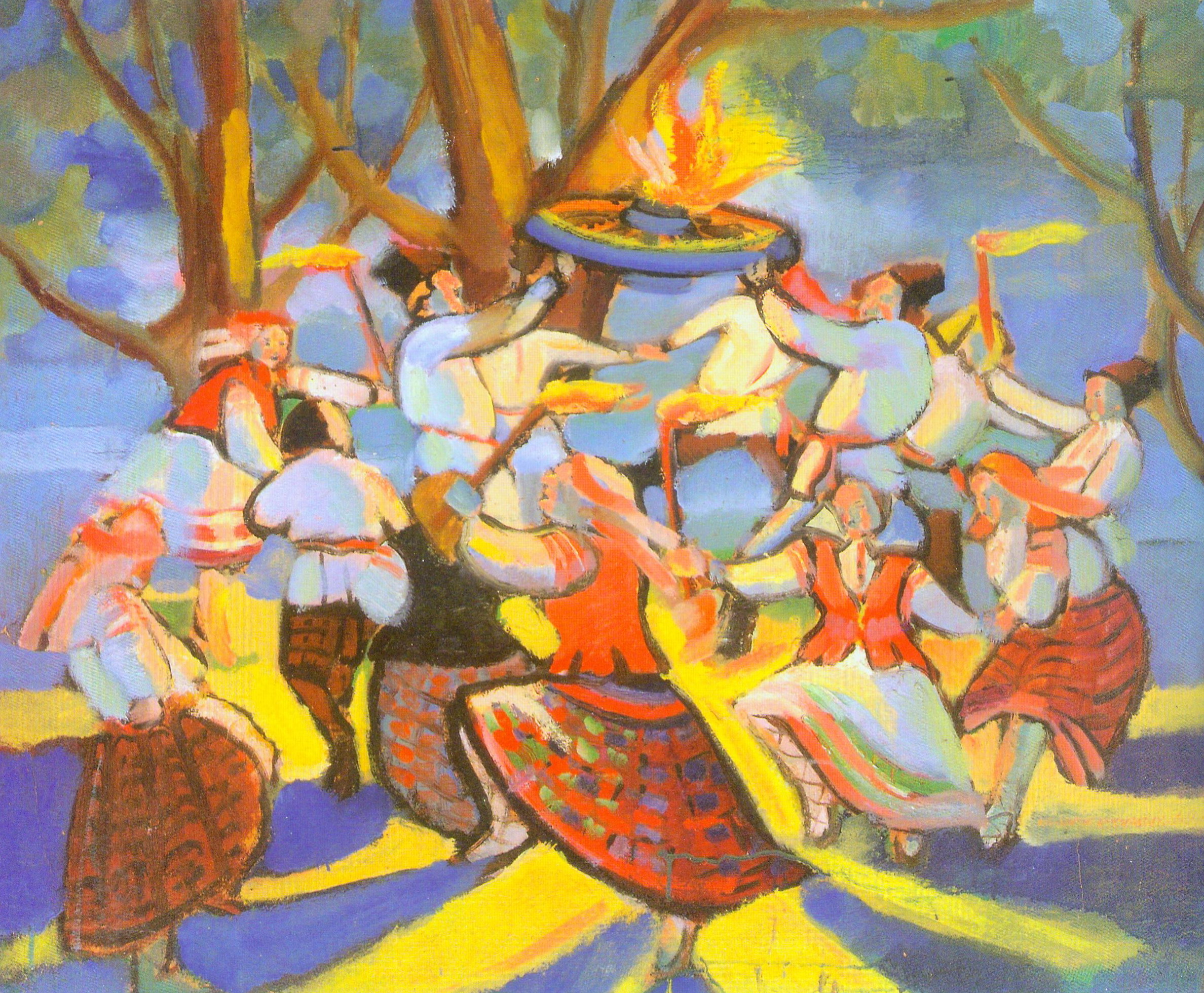 На Купалле (1921). Крыніца ілюстрацыі: 500 шэдэўраў = 500 шедевров = 500 masterpieces : альбом / Нацыянальны мастацкі музей Рэспублікі Беларусь ; складальнікі: В. А. Архіпава і інш. ; аўтар ідэі і куратар праекта, аўтар ўступнага артыкула У. І. Пракапцоў ; перакладчыкі на беларускую мову: Н. А. Круталевіч, С. А. Шукан; ; перакладчык на англійскую мову Т. А. Асадчанка ; фота: Д. М. Казлоў, В. Л. Наскова]. – Мінск, 2017. – С. 306.