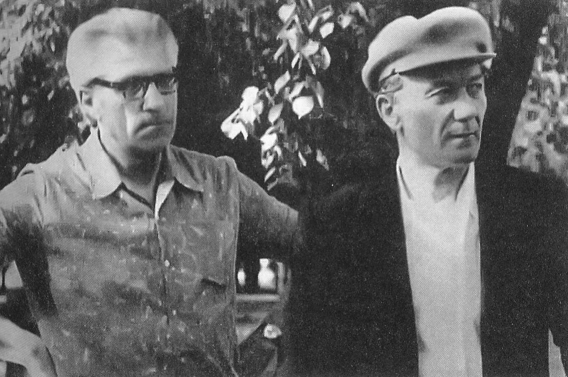 Мікола Лобач і Алесь Бачыла. Крыніца ілюстрацыі: Ігуменскі павет : [артыкулы, нарысы, эсэ] / Алесь Карлюкевіч. – Мінск, 2020. – С. 117.