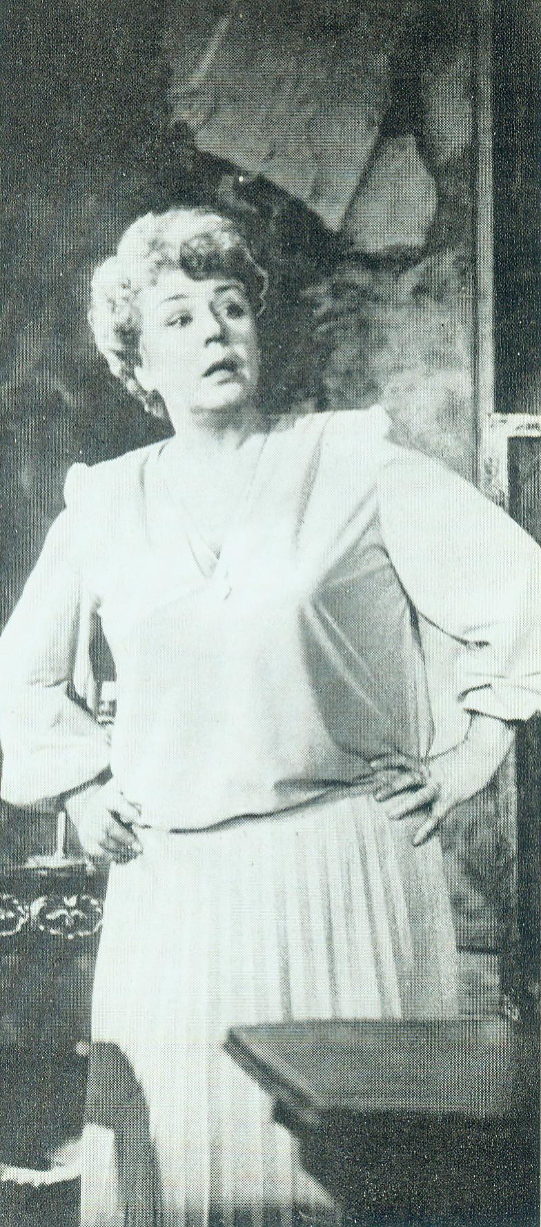 Народная артистка БССР Г. Маркина в роли Филумены в драме Э. де Филиппо "Филумена Мартурано". Источник иллюстрации: Белорусский государственный ордена Трудового Красного Знамени Академический театр им. Якуба Коласа : гастроли, 1984 год : главный режиссер театра – В. Мазынский / Министерство культуры БССР. – Минск, 1984. – С. 20.