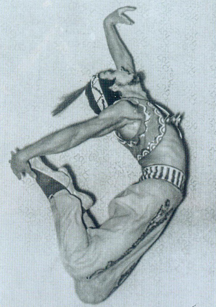 Валерий Миронов в партии Али в балете "Корсар" (1957). Источник иллюстрации: Партер. – 2017. – № 8. – С. 25.