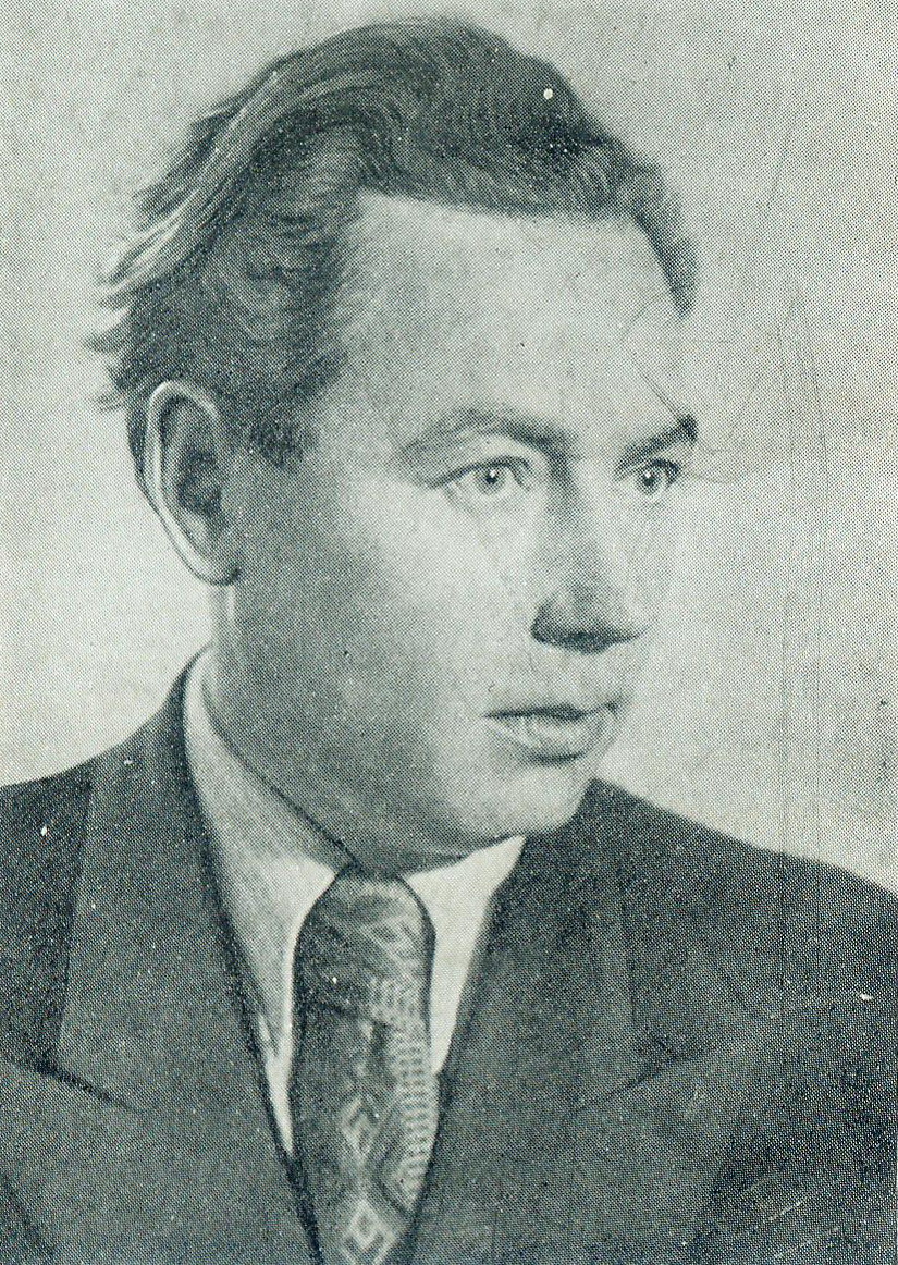 Анатоль Астрэйка (пач.1950-х гг.). Крыніца ілюстрацыі: Зямля мая : вершы / Анатоль Астрэйка. – Мінск : Дзяржаўнае выдавецтва БССР, Рэдакцыя мастацкай літаратуры, 1952. – Форзац