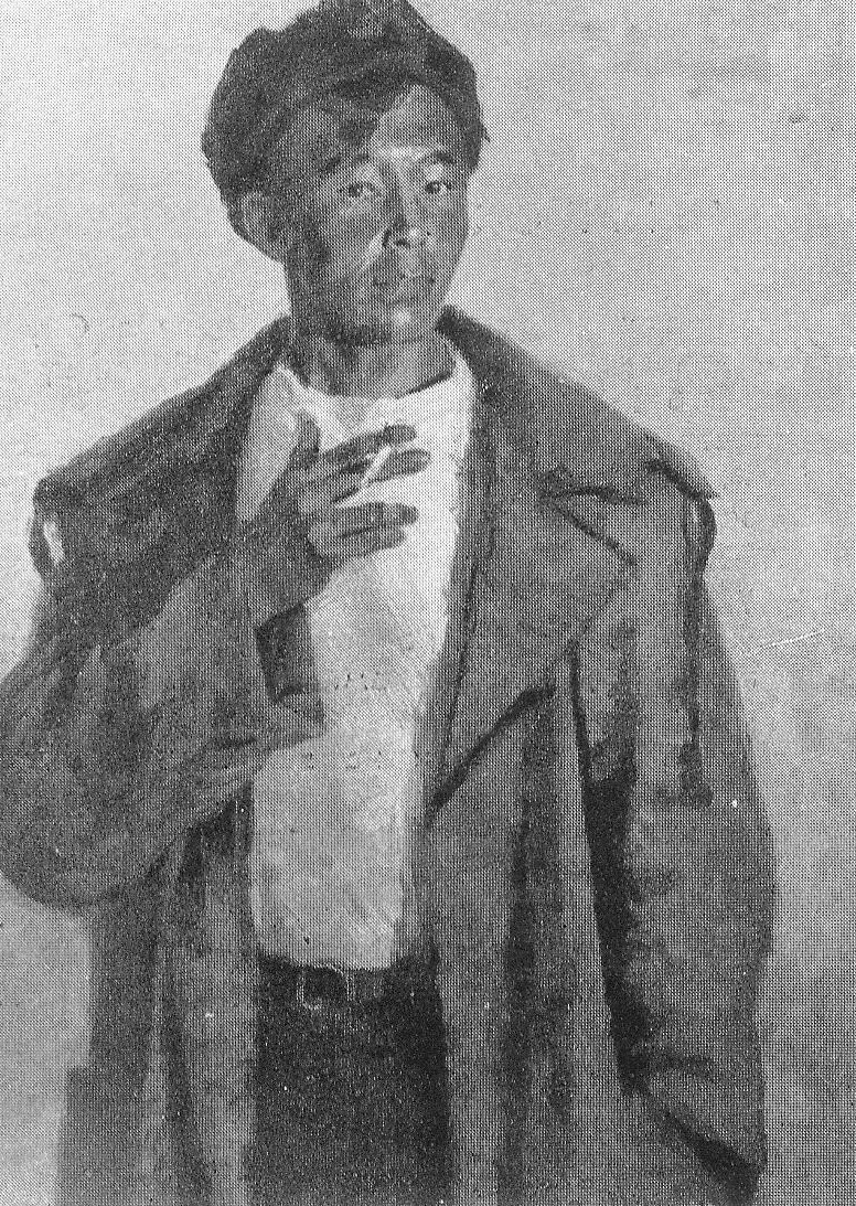 Алькебаев Мантай – старший чабан Кокчетавской опытной сельскохозяйственной станции (1963). Источник иллюстрации: Марк Клионский. Лев Народицкий. Петр Розин : [каталог выставки / выставка «Месяц у тружеников земли». – Москва, 1963]. – С. [8]. 