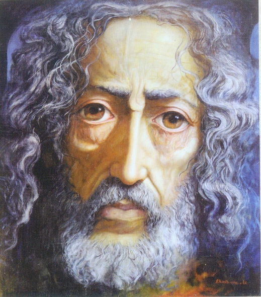 А.А. Исачёв "Апостол Пётр" (1978). Источник иллюстрации: Восхождение на Голгофу : жизнь и смерть художника Александра Исачева / Игорь Осинский. – Минск : Парадокс, 2015. – С. 3 вклейки между с. 96–97.