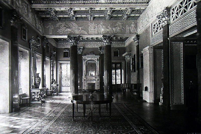 Банкетная зала палаца Булгакаў у Жылічах. Крыніца ілюстрацыі: https://zviazda.by/be/news/20200717/1595006891-adkryvaem-belarus-versal-u-zhylichah