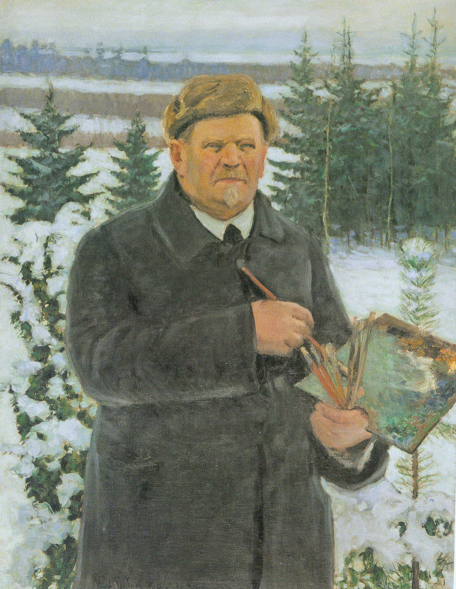 Партрэт народнага мастака БССР і РСФСР В.К. Бялыніцкага-Бірулі (1939). Крыніца ілюстрацыі: Вітольд Бялыніцкі-Біруля = Витольд Бялыницкий-Бируля = Vitold Byalynitsky-Birulya : [альбом / аўтар тэксту і складальнік У. І. Пракапцоў]. – Мінск, 2020. – С. 32.