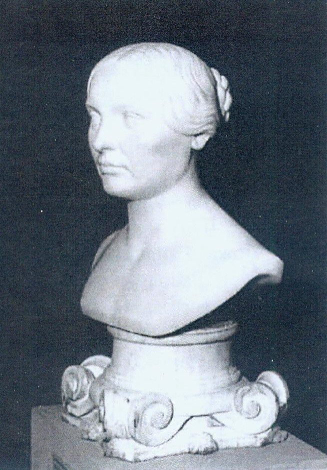 Бюст Ч. Свентаржэцкай (1850). Крыніца ілюстрацыі: Прафесар скульптуры з Вялікіх Эйсмантаў : біяграфічны нарыс / Андрэй Втарушын ; Бераставіцкая раённая бібіліятэка ім. В. М. Кавалеўскага. – Вялікая Бераставіца, 2015. – С. 4.