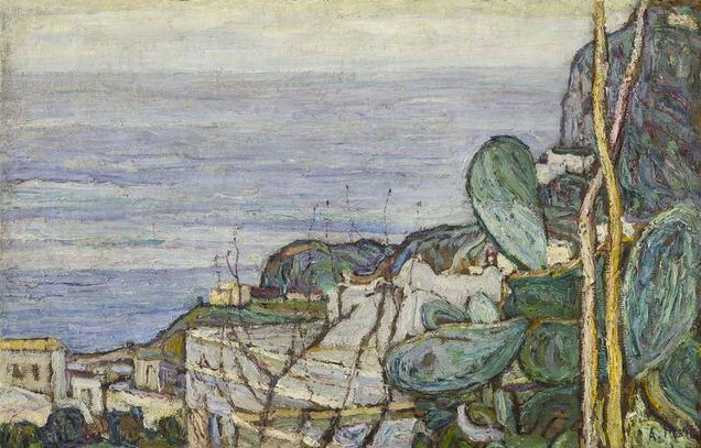 Апісанне: А. Маневич "Капри" (1910-е гг.) Источник иллюстрации: http://artbelarus.by/ru/artists/1505.html