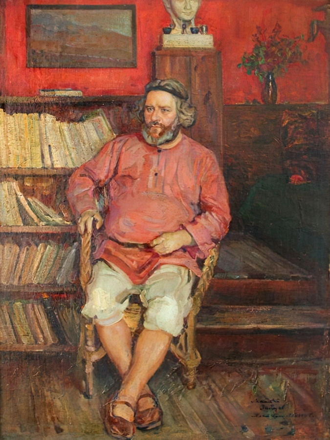 Портрет М.А. Волошина в кресле (1925). Источник иллюстрации: https://yavarda.ru/maxvoloshin.html