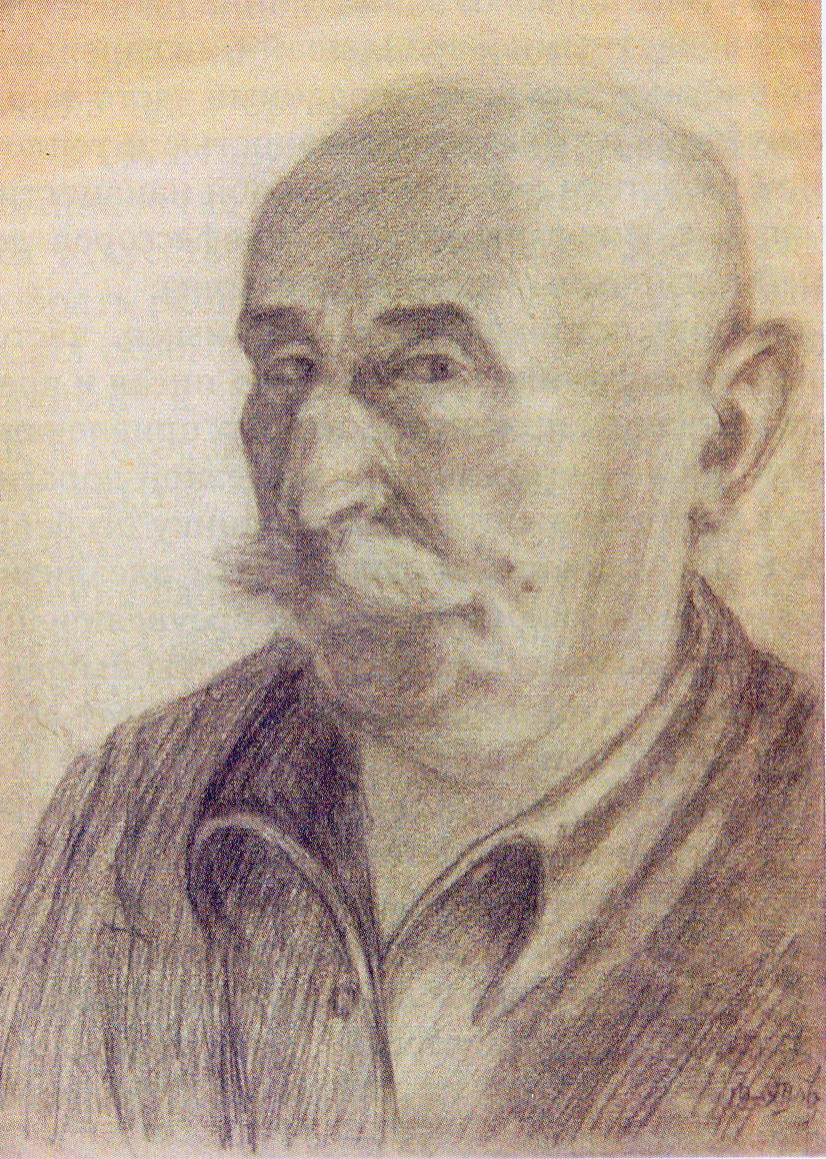 Автопортрет (1956). Источник иллюстрации: Аладовские чтения – 2021 : материалы Международной научно-практической конференции (Минск, 27 мая 2021 года) / [редколлегия: С. И. Анейко, С. А. Шукан, А. В. Янковская]. – Минск, 2021. – С. 225.