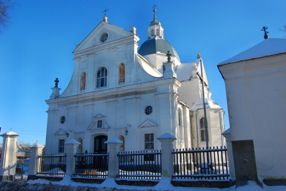 Фарны касцёл Божага Цела (г. Нясвіж; архіт. Дж. М. Бернардоні). Крыніца ілюстрацыі: http://www.nesvizh-zapovednik.by