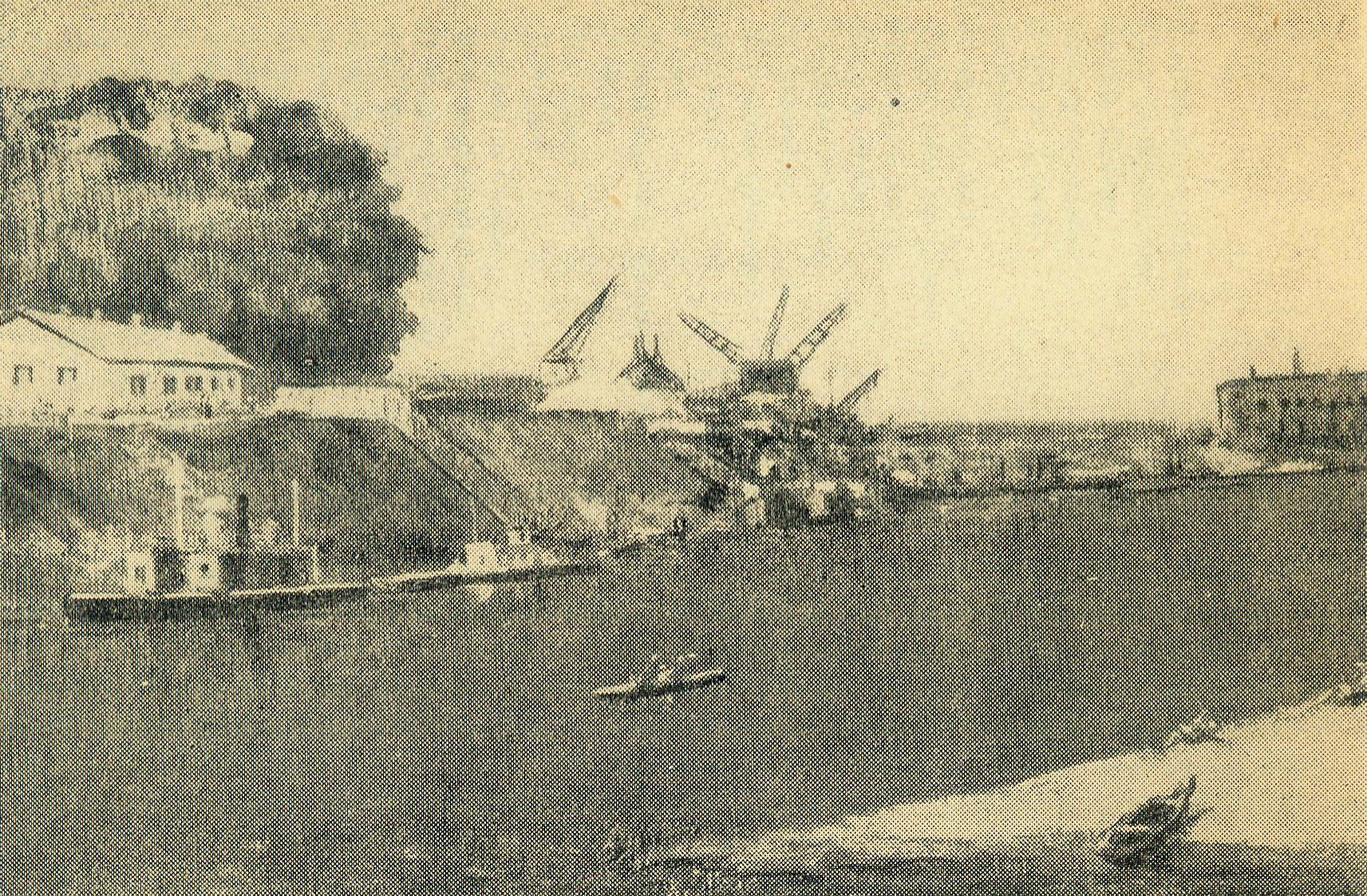 Б. Звінагродскі. Сож каля сударамонтнага завода. 1951. Крыніца ілюстрацы: Выставка произведений художника Звиногродского Б.Ф. / Союз сов. худож. Белорусской ССР, Белорус. отд. худож. фонда СССР. – Минск, 1956. – С. [11].