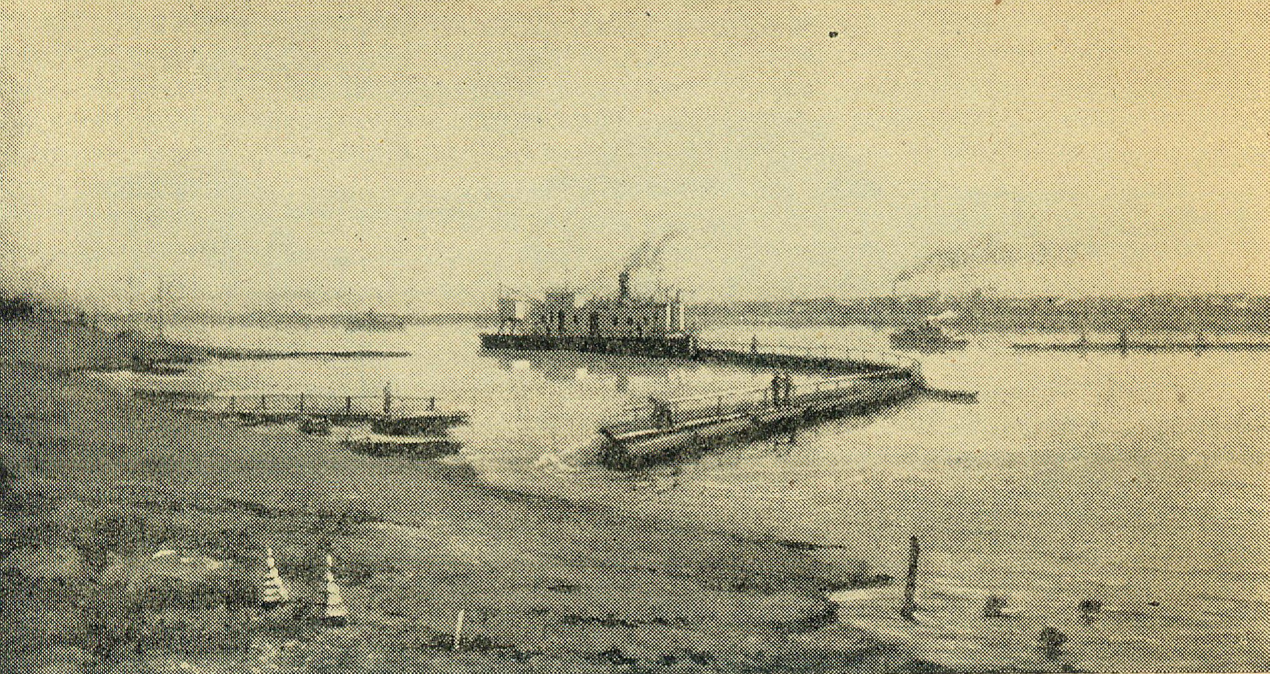 Б. Звінагродскі. Земснарад на Сожы. 1952. Крыніца ілюстрацы: Выставка произведений художника Звиногродского Б.Ф. / Союз сов. худож. Белорусской ССР, Белорус. отд. худож. фонда СССР. – Минск, 1956. – С. [19].