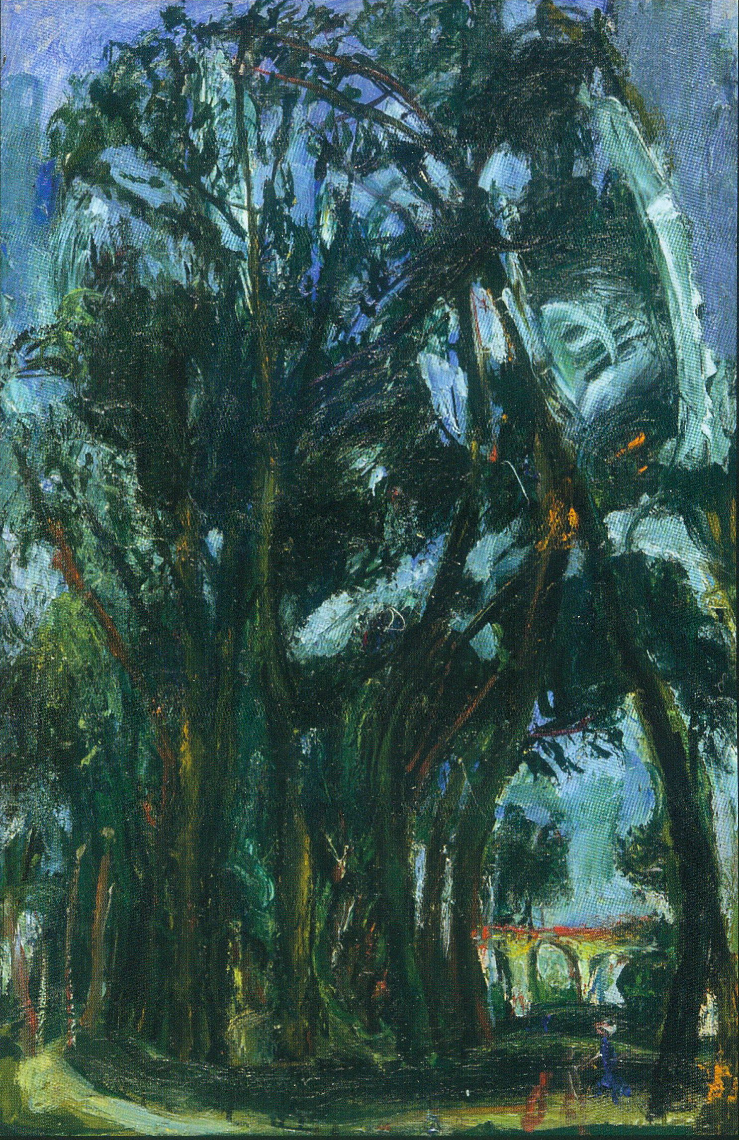 Большие луга в Шартре возле виадука (1934). Источник иллюстрации: Доттори, Шагал, Сутин, Ходосевич-Леже. Энергия, экспрессия, символика и сны. Взгляд на искусство Италии и Беларуси первой половины XX века [Изоматериал] = Dottori, Chagall, Soutine, Khodasevich-Léger. Dinamismi, espressione, segni e sogni: Sguardo sull'arte fra Italia e Bielorussia nella prima metá del '900 : [каталог выставки, Национальный художественный музей Республики Беларусь, Минск, 31 мая – 4 июля 2017 г.] / куратор выставки Массимо Дуранти. – Перуджа : Фабрицио Фаббри, 2017. – С. 33. 