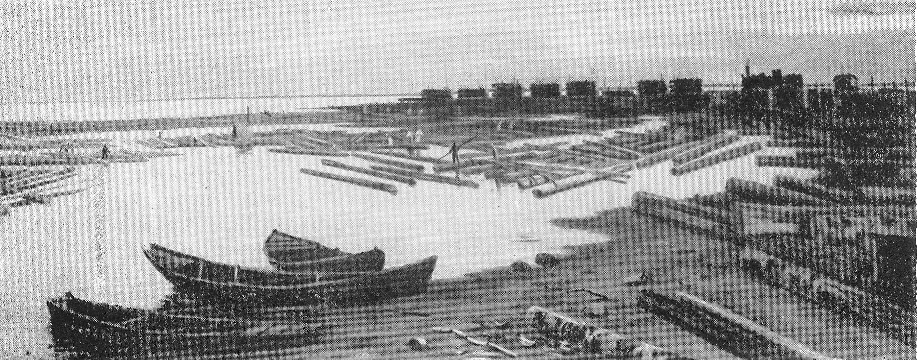 Вечар на возеры Палік (1953). Крыніца ілюстрацыі: Уладзімір Мікалаевіч Кудрэвіч [Выяўленчы матэрыял] / аўтар тэксту Ф. Лейтман. – Мінск, 1958. – С. 42. 