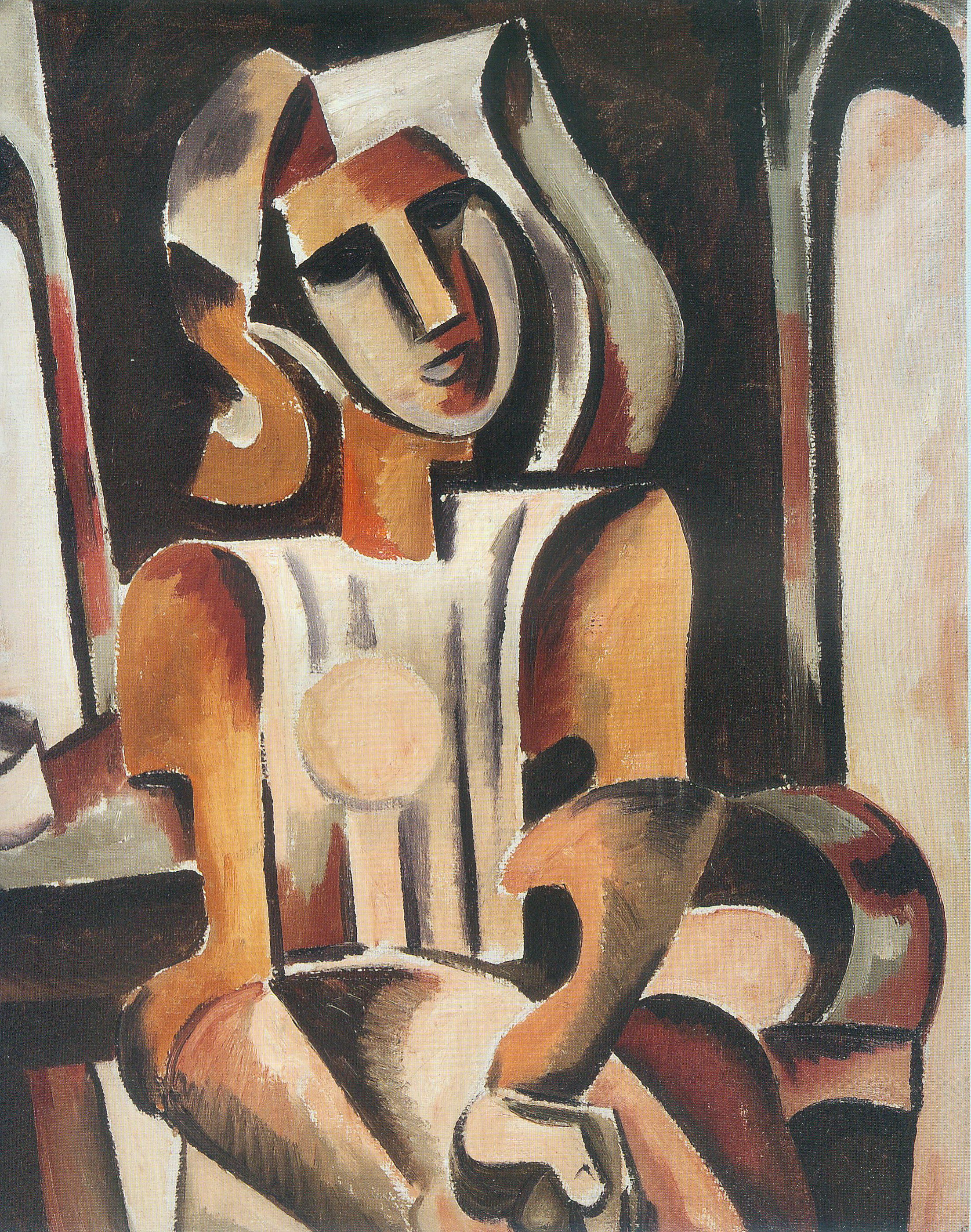 Композиция (1960). Источник иллюстрации: Александр Кищенко = Аляксандр Кішчанка = Alexander Kischenko : летописец XX столетия / [составители: Л. Ф. Анцух, Н. В. Кухаренко-Кищенко ; авторы текстов: Л. Д. Наливайко, Е. Ф. Шунейко, Б. А. Крепак ; научный редактор Е. Ф. Шунейко ; переводы: В. В. Ржеуцкая, Л. Ф. Анцух, М. Кроули ; предисловие С. Н. Румаса]. – Минск, 2015. – С. 45.