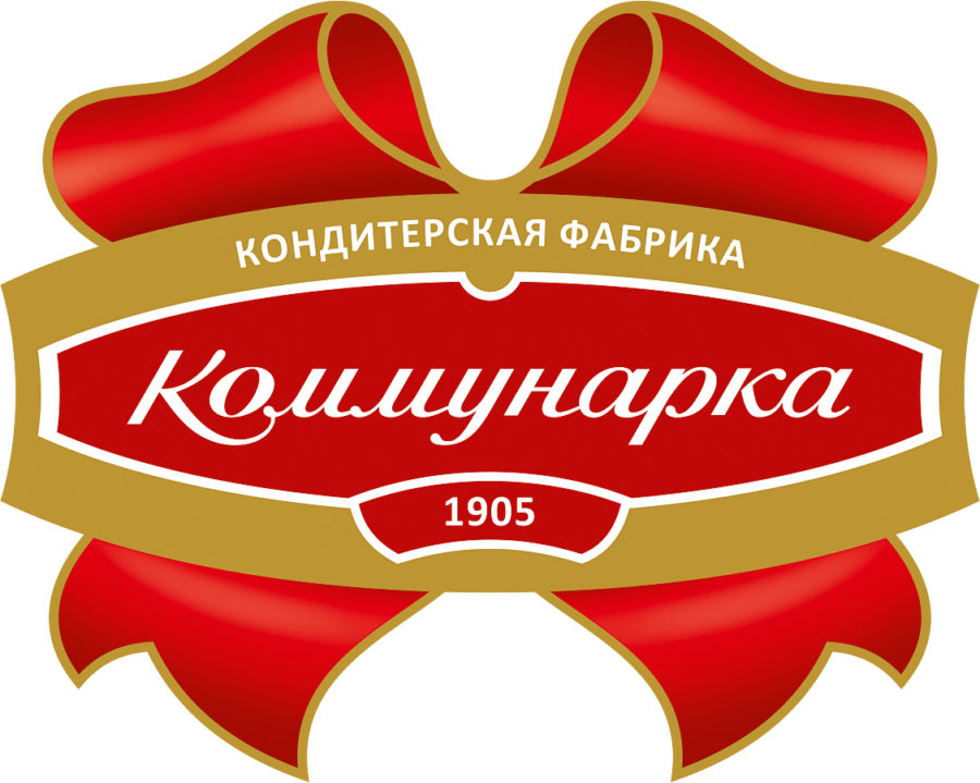 Лагатып кандытарскай фабрыкі "Камунарка" (2013–2024). Крыніца ілюстрацыі: http://www.kommunarka.by/by/