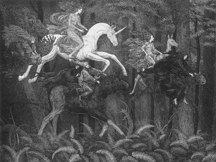 "Единорог" (1991). Источник иллюстрации: Слаук. Графика : [авторский каталог / предисловие С. Харевского ; послесловие В. Слаука]. – [Минск, 2017]. – С. 73.