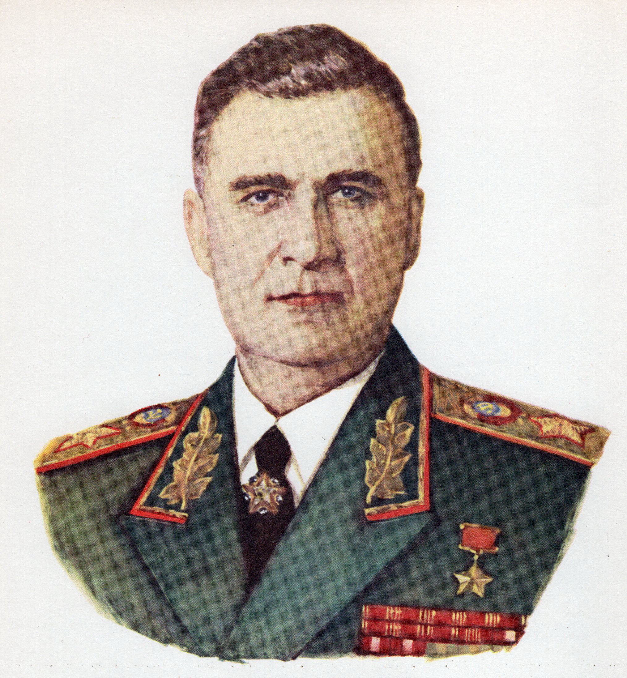 Василий Данилович Соколовский. Источник иллюстрации: Герои Советского Союза : [альбом] / автор-составитель И. Д. Соболь. – Москва, 1975. – Л. 27.