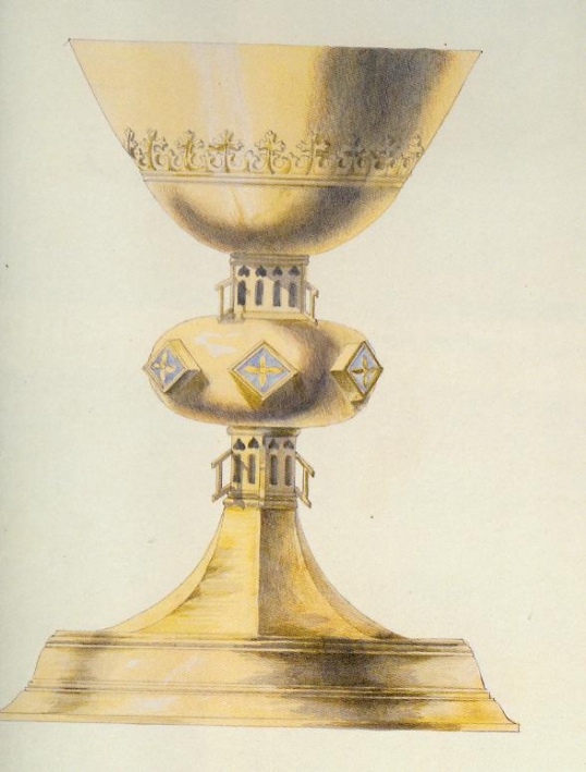 Вільна. Свята–Духаў манастыр. Чаша. Крыніца ілюстрацыі: Альбом рисунков. 1864–1867 = D. Strukov. Album of drawings. 1864–1867. – Минск, 2011. – С. 189.