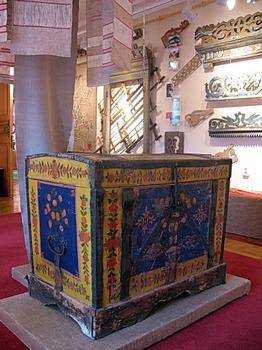 Куфар (Веткаўски музей стараабрадніцтва і беларускіх традыцый). Крыніца ілюстрацыі: https://ru.vetka-museum.by/