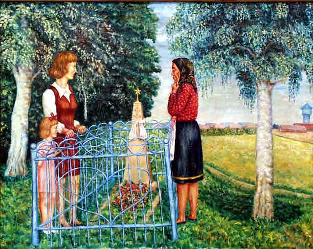 Штогод у чэрвені (1976). Крыніца ілюстрацыі: http://www.museum.ru/museum/primitiv/card_exhib.asp?id=68