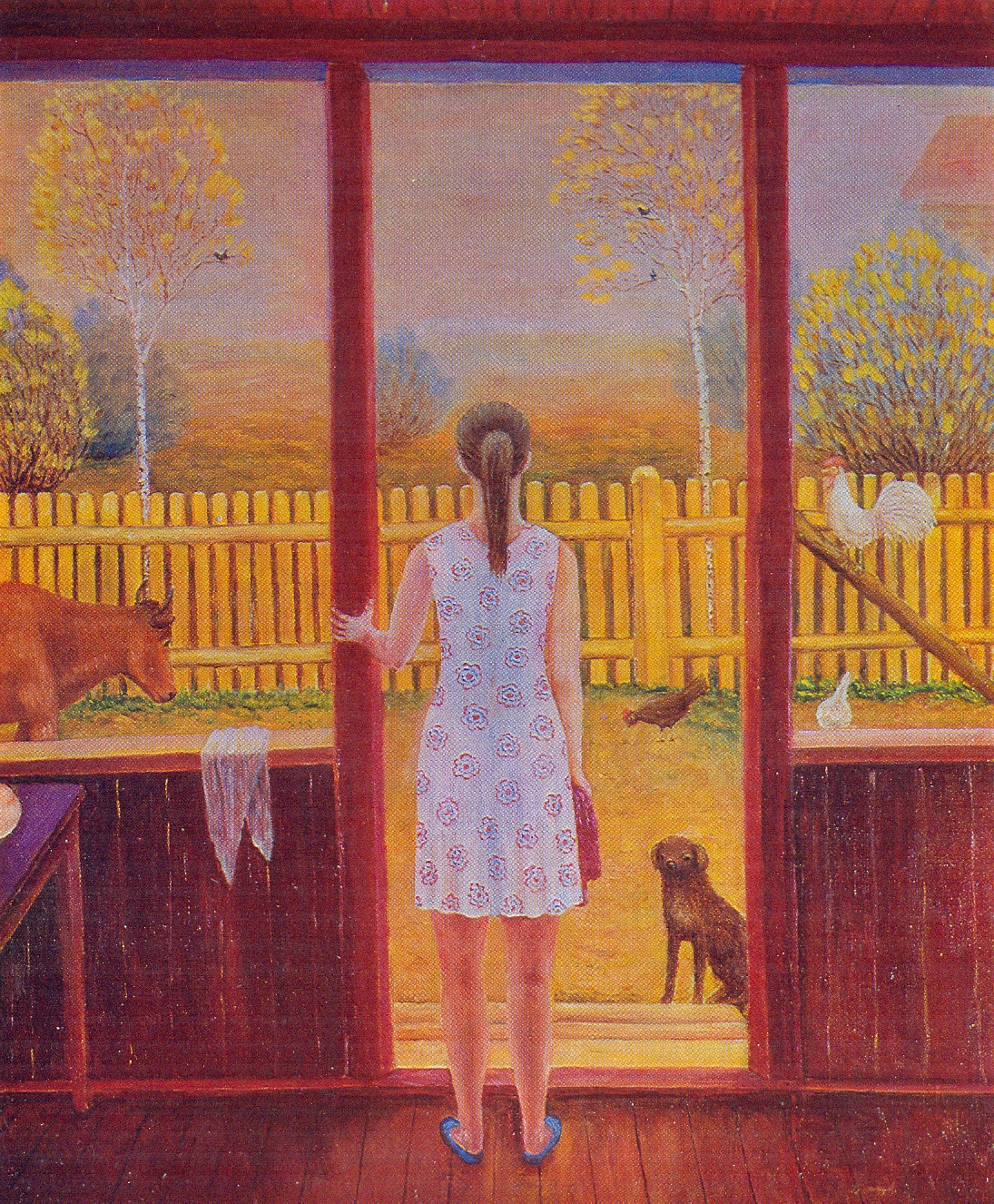 Ружовая раніца (1974). Крыніца ілюстрацыі: Шаура, Р. Ф. Міхась Мікалаевіч Засінец. – Мінск, 1981. – С. 22.