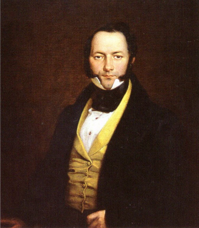 Партрэт невядомага ў жоўтай камізэльцы (Партрэт Аляксандра Радзівіла?, 1836). Крыніца ілюстрацыі: Музей "Дом Ваньковічаў. Культура і мастацтва першай паловы XIX стагоддзя" = Музей "Дом Ваньковичей. Культура и искусство первой половины XIX века" = The Wańkowicz House. Culture and art of the first half of the 19th century / Міністэрства культуры Рэспублікі Беларусь, Нацыянальны мастацкі музей Рэспублікі Беларусь ; [укладальнікі: С. А. Яцэвіч, Н. В. Сычова]. – Мінск, 2018. – С. 17.