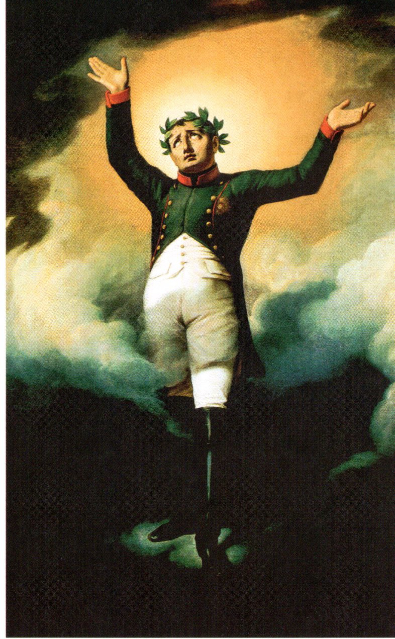 Апафеоз Напалеона (1841). Крыніца ілюстрацыі: Музей "Дом Ваньковічаў. Культура і мастацтва першай паловы XIX стагоддзя" = Музей "Дом Ваньковичей. Культура и искусство первой половины XIX века" = The Wańkowicz House. Culture and art of the first half of the 19th century / Міністэрства культуры Рэспублікі Беларусь, Нацыянальны мастацкі музей Рэспублікі Беларусь ; [укладальнікі: С. А. Яцэвіч, Н. В. Сычова]. – Мінск, 2018. – С. 21.