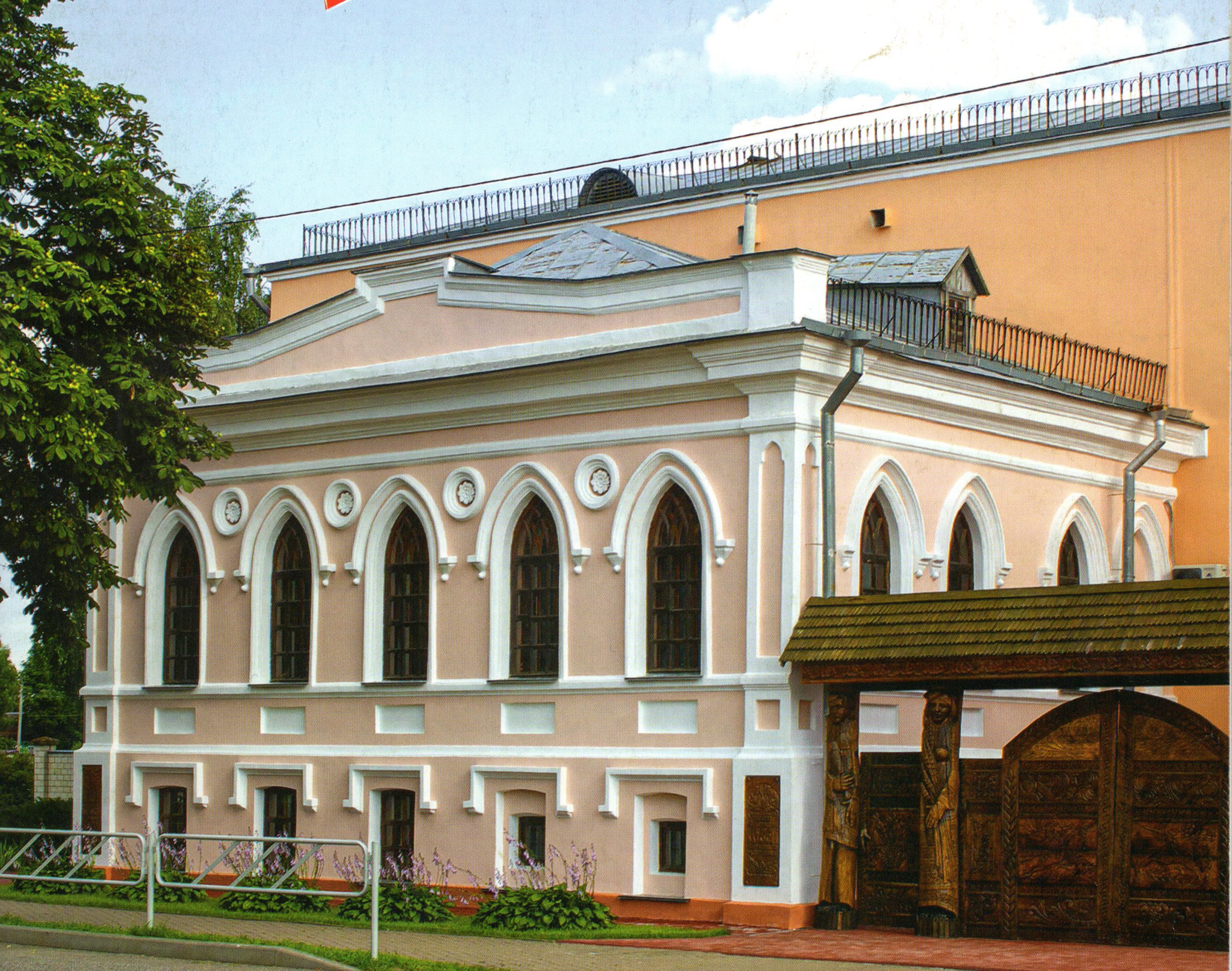 Будынак Веткаўскага музея стараабрадніцтва і беларускіх традыцый імя Ф.Р. Шклярава. Крыніца ілюстрацыі: Беларускі гістарычны часопіс. – 2023. – № 7. – 1-я с. вокладкі.