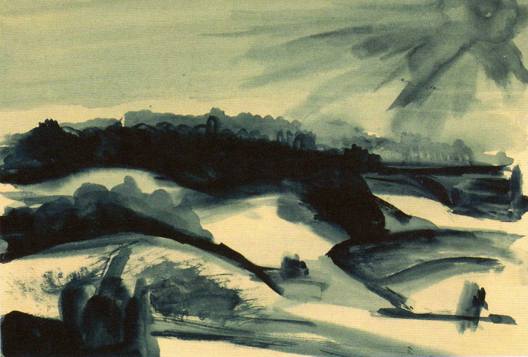 Паўночны пейзаж (1930). Крыніца ілюстрацыі: Мастацтва. – 2025. – № 8. – С. 43.