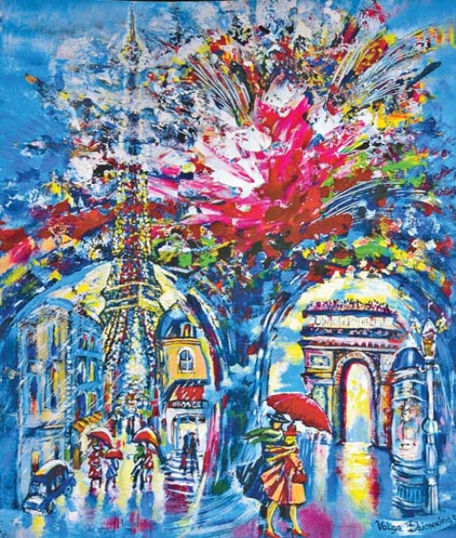 О.В. Дёмкина "Фестиваль в Париже". Источник иллюстрации: Советская Белоруссия. – 2010. – 12 мая (№ 85). – С. 17.