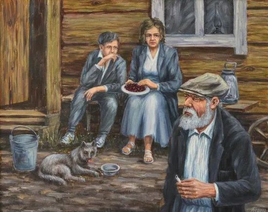 А. М. Будзейка. Вішні паспелі. 2002. Крыніца ілюстрацыі: https://libmogilev.by/artpalette/budeiko-aleksey-nikitovich/?ysclid=mp42x5pkrb323403374