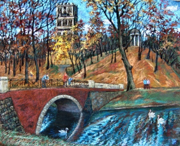 В.И. Андреянов "Гармония осени". Источник иллюстрации: http://bel-art.by/pic4100.php