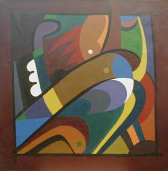 "Бродячий цирк" (1997). Источник иллюстрации: http://www.artmay.narod.ru/gallery3.html