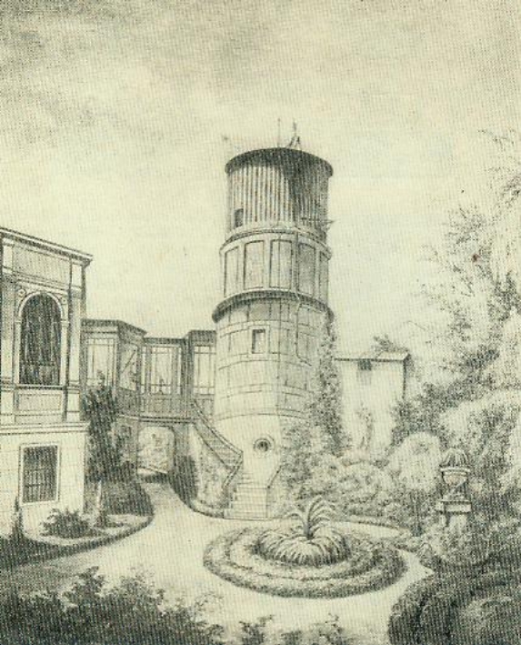 Абсерваторыя В. П. Энгельгарта ў Дрэздэне (1880-я гг.). Крыніца ілюстрацыі: Земля и Вселенная. – 1978. – № 4. – С. 44.