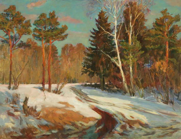 Сакавік. Сонейка (1983). Ілюстрацыя прадастаўлена жонкай мастака.