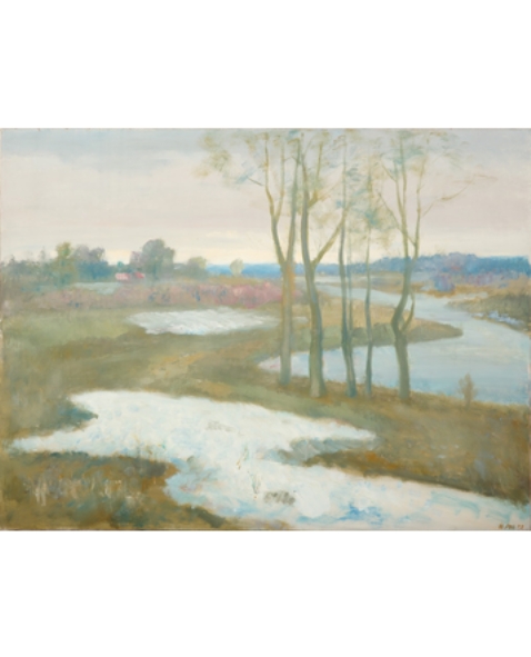 Вясна (1973). Крыніца ілюстрацыі: http://art-minsk.by/katalog/zhivopis/rej-ivan-petrovich/vesna.html